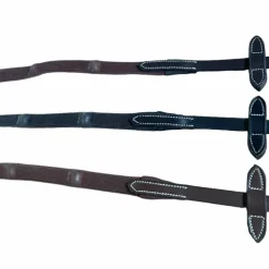 Jump'In - Rênes en caoutchouc avec 7 stoppers 1/2 collection One noisette