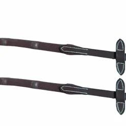 Jump'In - Rênes en caoutchouc avec 7 stoppers 1/2 collection One havane