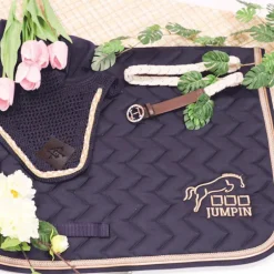 Jump'In - Tapis de selle Nacre marine/ beige