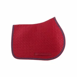 Jump'In - Tapis de selle Show One bordeaux/ marine