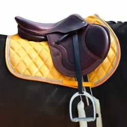 Jump'In - Tapis de selle Soft Velours jaune