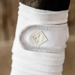 Kentucky Horsewear - Bandes de polo pearls blanc (x4)