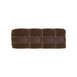 Kentucky Horsewear - Bandes de polo pearls marron (x4)