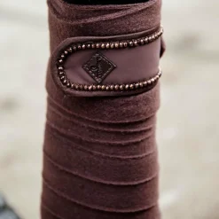 Kentucky Horsewear - Bandes de polo pearls marron (x4)
