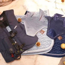 Kentucky Horsewear - Bonnet Wellington velvet bleu ciel