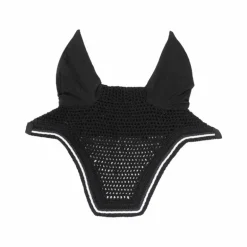 Kentucky Horsewear - Bonnet anti-bruit pour chevaux Wellington Diamond Rope noir
