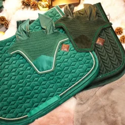 Kentucky Horsewear - Bonnet Wellington velvet vert foncé