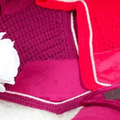 Kentucky Horsewear - Bonnet Wellington velvet rouge