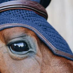 Kentucky Horsewear - Bonnet Wellington cuir marine