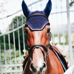 Kentucky Horsewear - Bonnet Wellington cuir marine