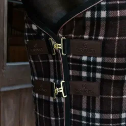 Kentucky Horsewear - Chemise séchante Fleece Heavy carreaux brun