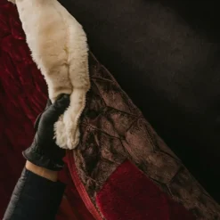 Kentucky Horsewear - Couverture de présentation velvet bordeaux 160g