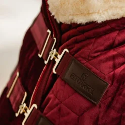 Kentucky Horsewear - Couverture de présentation velvet bordeaux 160g