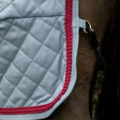 Kentucky Horsewear - Couverture de présentation Corde Tressée denim/ bordeaux