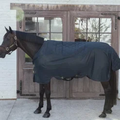 Kentucky Horsewear - Couverture polaire Transport Combo Cooler Fleece marine