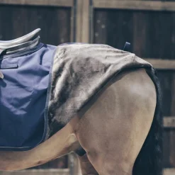 Kentucky Horsewear - Couvre-reins carré imperméable marine 600D 160g