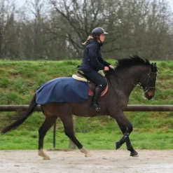 Kentucky Horsewear - Couvre-reins carré imperméable marine 600D 160g