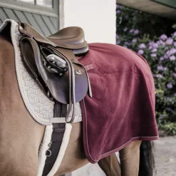 Kentucky Horsewear - Couvre reins carré Heavy Fleece bordeaux 0g