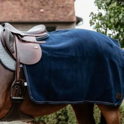 Kentucky Horsewear - Couvre reins carré Heavy Fleece marine 0g