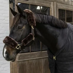 Kentucky Horsewear - Fourreaux de licol mouton marron 4 pcs