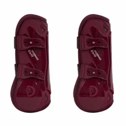 Kentucky Horsewear - Guêtres ouvertes Bamboo Elastic bordeaux x2