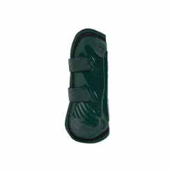 Kentucky Horsewear - Guêtres ouvertes Bamboo Elastic vert foncé x2
