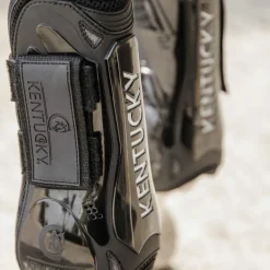 Kentucky Horsewear - Guêtres ouvertes velcro noir x2