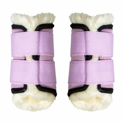 Kentucky Horsewear - Guêtres mouton antérieurs paillette Sammy Collection vieux rose