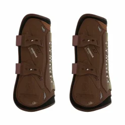 Kentucky Horsewear - Guêtres ouvertes Bamboo Elastic marron x2
