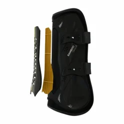 Kentucky Horsewear - Guêtres ouvertes Bamboo Elastic noir x2