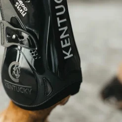 Kentucky Horsewear - Guêtres ouvertes Bamboo Elastic noir x2