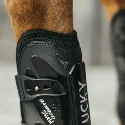 Kentucky Horsewear - Guêtres ouvertes Bamboo Elastic noir x2