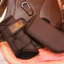 Kentucky Horsewear - Guêtres cheval 3D Spacer Turnout Boots marron x2