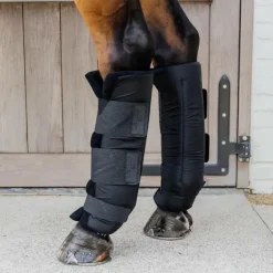 Kentucky Horsewear - Guêtres d'écurie Protect Classic postérieurs noir (x2)