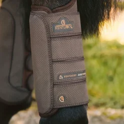 Kentucky Horsewear - Guêtres de cross postérieurs marron x2