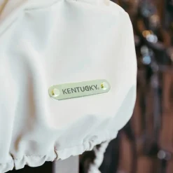 Kentucky Horsewear - Housse de selle cso/ mixte avec plaque en or beige
