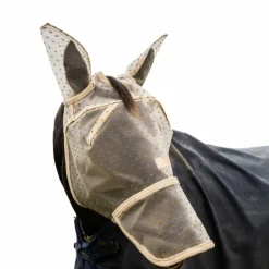 Kentucky Horsewear - Masque anti-mouches Heart avec oreilles et nez beige