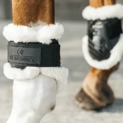 Kentucky Horsewear - Protège-boulets jeunes chevaux mouton vegan noir