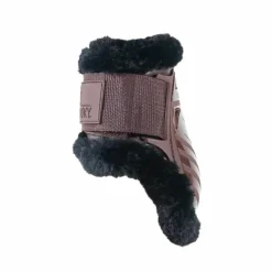 Kentucky Horsewear - Protège-boulets jeunes chevaux mouton vegan marron mouton noir