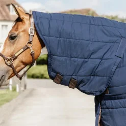 Kentucky Horsewear - Sous-couverture Skin friendly avec couvre-cou marine 150g