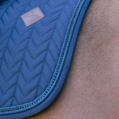 Kentucky Horsewear - Tapis de selle Metal Chain marine