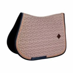 Kentucky Horsewear - Tapis de selle pied de poule bordeaux/ navy