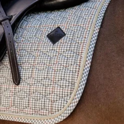 Kentucky Horsewear - Tapis de selle Pied de Poule beige