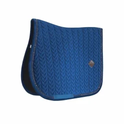 Kentucky Horsewear - Tapis de selle Velvet Pearls jumping marine