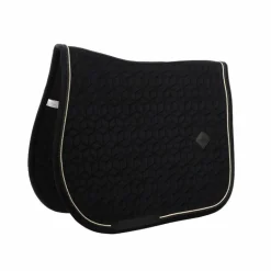 Kentucky Horsewear - Tapis de selle Basic Velvet jumping noir