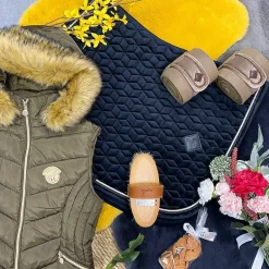 Kentucky Horsewear - Tapis de selle Basic Velvet jumping noir