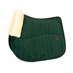Kentucky Horsewear - Tapis de selle Skin Friendly Velvet vert sapin