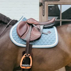 Kentucky Horsewear - Tapis de selle Plaited Cord bleu ciel