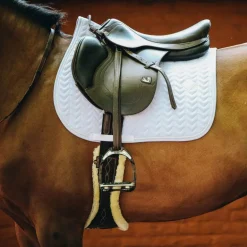Kentucky Horsewear - Tapis de selle Fishbone Blanc