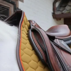 Kentucky Horsewear - Tapis de selle Onion Quilt Leather Neon kaki
